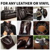 Picture of SHADAIWUYU 8.5oz Leather Recoloring Balm with 100ml Mink Oil,Dark Brown Leather Repair kit for Furniture and Car Interior,Leather Couch Scratch Repair,Leather Dye Paint,Mink Oil for Leather