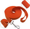 Picture of Nylon Training Dog Leash for Small Medium Large Dogs, 15ft 20ft 30ft 50ft Long Leash Dog/Puppy Lead for Obedience Recall Training, Camping (50ft, Orange)