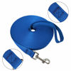 Picture of Nylon Training Dog Leash for Small Medium Large Dogs, 15ft 20ft 30ft 50ft Long Leash Dog/Puppy Lead for Obedience Recall Training, Camping (50ft, Blue)
