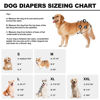 Picture of Reusable Dog Diapers Female Washable, Premium Doggie Diapers for Female Dogs, Pack of 3, Highly Absorbent Extra Extra Large Female Dog Diapers for Heat, Incontinence and Puppy Training(XXL)