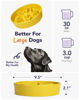Picture of LE TAUCI Slow Feeder Dog Bowls Ceramic, 3 Cups Slow Feeding Dog Bowl Medium Large Breed, Maze Dog Bowl for Fast Eaters, Dog Dishes to Slow Down Eating, Puzzle Dog Food Bowl, Dog Maze Bowl, Star Yellow