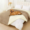 Picture of Smiry Waterproof Dog Blanket, Soft Dog Bed Cover Pet Blanket, Reversible Washable Pet Couch Cover for Sofa Furniture Protector for Puppy Cat (82x120 Inch, Camel/Beige)