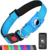 Picture of Erbine Airtag Dog Collar for Small Dogs, Reflective Dog Collars with AirTag Holder, Soft Padded & Safety Locking Buckle, Nylon Pet Collar Adjustable for All Breeds, SkyBlue
