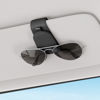 Picture of Sotfamily Sunglass Holder for Car Visor, Suede Cloth Magnetic Sunglass Organizer for Car Accessories, 2 Packs, Black