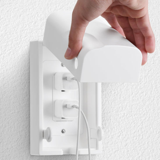 Picture of Bates - Baby Safety Outlet Cover Box, 2 Pack, Baby Proof Outlet Covers Baby Proofing, Plug Covers for Electrical Outlets, Socket Covers for Outlets, Child Proof Outlet Cover, Outlet Box Cover