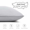 Picture of EXQ Home Toddler Pillowcases 13x18 Travel Pillow Case Set of 2, Small Pillow Case Fits Baby Pillow Sized 12x16, 13x18, Kids Pillowcases 2 Pack Machine Washable with Envelope Closure(Light Grey)