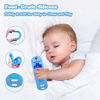 Picture of ERSIHUA 2-Pack Silicone Baby Teething Toys, TV Remote Teethers for 6-12-18 Months Infant, Fire Remote Shape Toddlers Silicone Teethers for Boys and Girls Sensory Toy(Black+Blue)