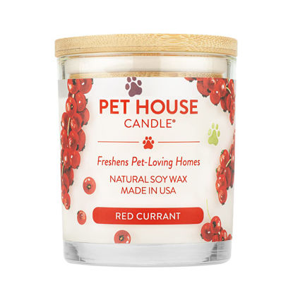 Picture of One Fur All, Pet House Candle-100% Plant-Based Wax Candle-Pet Odor Eliminator for Home-Non-Toxic and Eco-Friendly Air Freshening Scented Candles-Odor Eliminating Candle-(Pack of 1, Red Currant)