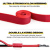 Picture of Fida 4 FT Heavy Duty Dog Leash with 2 Comfortable Padded Handles, Traffic Handle & Advanced Easy Snap Hook, Reflective Walking Lead for Large, Medium & Small Breed Dogs, Red