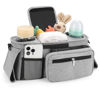 Picture of Accmor Universal Stroller Organizer with Insulated Cup Holder Detachable Phone Bag and Shoulder Strap,Stroller Bag Caddy Organizer Accessories Fits for Uppababy, Baby Jogger, Britax Strollers