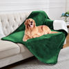 Picture of Yaning Waterproof Blanket for Bed Couch Sofa, Soft Liquid Pee Proof Pet Blanket for Dog Puppy Cat, Reversible Sherpa Fleece Blanket for Furniture Protector (Green, 60x80 inches)
