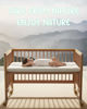 Picture of Mecc ecoh Dual-Sided Mini Crib Mattress - 2-Stage Premium Memory Foam Baby Mattress with Cooling Gel and Waterproof Washable Cover - Hypoallergenic Firm Support for Infants and Toddlers, 38x24x3