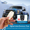 Picture of EKALA for Ford Key Fob Cover with Keychain Lanyard, 4 5 Buttons Soft TPU Keys Shells White Key Fob Cover Compatible with Ford F150 Explorer Mustang Edge Lincoln MKZ MKX MKC(Frd-2+3)