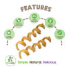 Picture of Nature Gnaws Bully Stick Springs for Dogs 7-8" (12 Count) - Long Lasting for Aggressive Chewers - Natural Curly Beef Dog Chew Bones - Rawhide Free