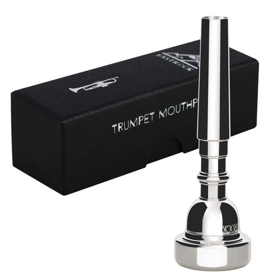 Picture of EastRock 1.25C Trumpet Mouthpiece Silver Plated Bb Trompeta Mouthpiece Trumpet Instrument Accessories Vacuum Packed