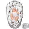 Picture of BUTOA Baby Lounger - Baby Lounger for Newborn 0-24 Months, Co Sleeping Breathable & Soft Baby Nest, Portable and Lightweight Infant Lounger Newborn Babies Essentials Gifts, Grey Rabbit
