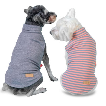 Picture of KYEESE 2Pack Dog Sweater Soft Dog Clothes Warm Dachshund Clothes Turtleneck Dog Coats Stretchy Dog Sweatshirt Dog Sweaters for Small Dogs Girl Pullover Small Dog Sweaters