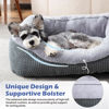 Picture of INVENHO Dog Beds for Small Medium Dogs Washable, Calming Dog Bed Small Size Dog, Orthopedic Dog Bed, Warming Soft Calming Sleeping Puppy Bed Durable Pet Bed with Anti-Slip Bottom S Plus(25"x21"x8")