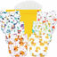 Picture of Wegreeco Washable Reusable Baby Cloth Pocket Diapers 6 Pack + 6 Rayon Made from Bamboo Inserts (with 1 Wet Bag, Bright Animals)
