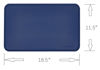 Picture of Amazon Basics Waterproof Anti-Slip Silicone Pet Food and Water Bowl Mat, Solid, 18.5 x 11.5 Inches, Blue
