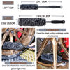 Picture of oesee Refined Long Handle Car Wheel Brush Arsenal, Soft Wheel and Rim Brush,Tire Brush, Bendable & Durable Car Wheel Rim Cleaner Brush Set for Cleaning Wheel and Tire