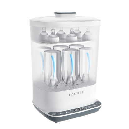 Picture of Baby Bottle Sterilizer | Esterilizador de Biberones, 6-in-1 HAUTURE Bottle Sterilizer and Dryer, Electric Steam Bottle Sanitizer for Baby Stuffs, Baby Bottles & Breast Pump Accessories