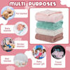Picture of Frienda 4 Pcs Baby Fuzzy Blanket Fluffy Baby Blanket for Boys Girls Soft Warm Baby Receiving Blankets Nursery Bed Blanket Toddler Infant Newborn Receiving Blanket, 32 x 24 Inch (Pastel Color)