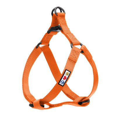 Picture of Pawtitas Solid Color Step in Dog Harness or Vest Harness Dog Training Walking of Your Puppy Harness Small Dog Harness Orange Dog Harness
