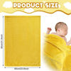 Picture of Frienda 4 Pcs Baby Fuzzy Blanket Fluffy Baby Blanket for Boys Girls Soft Warm Baby Receiving Blankets Nursery Bed Blanket Toddler Infant Newborn Receiving Blanket, 32 x 24 Inch (Yellow Color)