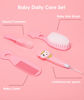 Picture of Baby Healthcare and Grooming Kit, Safety Newborn Nursery Baby Care Kit, with Hair Brush Comb, Nail Clipper, Thermometer, Pacifier Clip, Baby Registry Search, Newborn Essentials Girls Boys (Pink)
