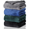 Picture of Frienda 4 Pcs Baby Fuzzy Blanket Fluffy Baby Blanket for Boys Girls Soft Warm Baby Receiving Blankets Nursery Bed Blanket Toddler Infant Newborn Receiving Blanket, 32 x 24 Inch (Dark Color)