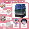 Picture of Frienda 4 Pcs Baby Fuzzy Blanket Fluffy Baby Blanket for Boys Girls Soft Warm Baby Receiving Blankets Nursery Bed Blanket Toddler Infant Newborn Receiving Blanket, 32 x 24 Inch (Dark Color)