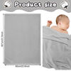 Picture of Frienda 4 Pcs Baby Fuzzy Blanket Fluffy Baby Blanket for Boys Girls Soft Warm Baby Receiving Blankets Nursery Bed Blanket Toddler Infant Newborn Receiving Blanket, 32 x 24 Inch (Grey Color)