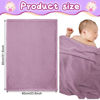 Picture of Frienda 4 Pcs Baby Fuzzy Blanket Fluffy Baby Blanket for Boys Girls Soft Warm Baby Receiving Blankets Nursery Bed Blanket Toddler Infant Newborn Receiving Blanket, 32 x 24 Inch (Purple Color)