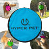 Picture of Hyper Pet Flippy Flopper Dog Frisbee Interactive Dog Toys [Flying Disc Dog Fetch Toy - Floats in Water & Safe on Teeth] (Colors Will Vary), Multicolor, 9"