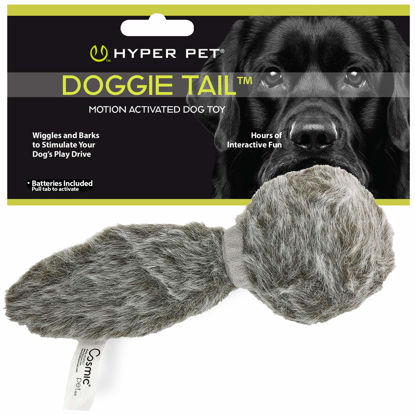 Picture of Hyper Pet Doggie Tail Interactive Plush Dog Toys (Wiggles, Vibrates, and Barks, Stimulating Play)