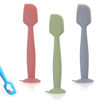 Picture of babove Baby Diaper Cream Spatula Applicator 3 Pack Butt Paste Spatula Soft Silicone,Diaper Rash Cream Applicator, Baby Essentials Must Haves Newborn Stuff (Red Green Grey)