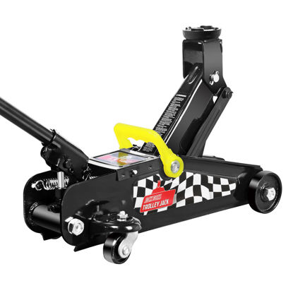 Picture of Jack Boss Floor Jack 1.5 Ton (3,000 LBs) Hydraulic Car Jack, Lifting Range from 5.1 Inch to 12.6 Inch, Fits Sedans Automotive Black