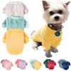 Picture of FabriCastle Small Dog Sweater, 3 Count, Dog Clothes Coat, Dog Jacket for Small Medium Dogs Boy or Girl, Ultra Soft and Warm Cat Pet Sweaters (X-Small, Beige,Light Green,Yellow)