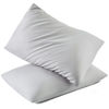 Picture of TILLYOU Toddler Pillowcase 2 Pack with Envelope Closure,13" x 18" Silky Soft Microfiber Travel Pillow Case Kids Pillowcases for Boys and Girls,Gray