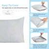 Picture of TILLYOU Toddler Pillowcase 2 Pack with Envelope Closure,13" x 18" Silky Soft Microfiber Travel Pillow Case Kids Pillowcases for Boys and Girls,Gray