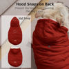 Picture of Vecomfy Fleece Lining Extra Warm Dog Hoodie in Winter,Small Dog Jacket Puppy Coats with Hooded,Red S
