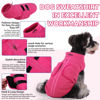 Picture of Queenmore XL Dog Sweater, Soft Fleece Vest Pullover Dog Jacket with Leash Hole, Warm Winter Dog Clothes Cold Weather Doggy Dachshund Sweaters for Large Dogs Cats Boy or Girl (Pink, XL)
