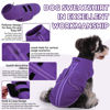 Picture of Queenmore XXL Dog Sweater, Soft Fleece Vest Pullover Dog Jacket with Leash Hole, Warm Winter Dog Clothes Cold Weather Doggy Dachshund Sweaters for Large Dogs Cats Boy or Girl (Lavender, XXL)