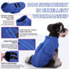 Picture of Queenmore Small Dog Sweater, Soft Fleece Vest Pullover Dog Jacket with Leash Hole, Warm Winter Dog Coats Cold Weather Doggy Dachshund Sweaters for Small Dogs Cats Boy or Girl (Blue, XL)