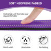 Picture of PenSeepet Reflective Dog Collar Padded with Soft Neoprene Breathable Quick Release Basic Dog Collars for Large Dogs Purple Girl