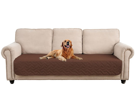 Picture of fuguitex Waterproof Dog Bed Cover Couch Cover for Pet Anti-Slip Cat Mat Pet Pad Blanket for Sofa Chair Recliner Bed Furniture Protrctor