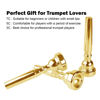 Picture of Gold Trumpet Mouthpiece 7C 5C 3C Trumpet Mouthpiece Set with Box Cleaning Cloth Compatible with Yamaha Bach Conn King Musical Instruments for Beginners and Professional Players 3Pack