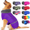 Picture of Dogcheer Warm Dog Coat, Fleece Collar Winter Dog Clothes, Reflective Pet Jacket Apparel for Cold Weather, Waterproof Windproof Puppy Snowsuit Vest for Small Medium Large Dogs X-Large