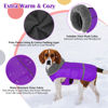 Picture of Dogcheer Warm Dog Coat, Fleece Collar Winter Dog Clothes, Reflective Pet Jacket Apparel for Cold Weather, Waterproof Windproof Puppy Snowsuit Vest for Small Medium Large Dogs X-Large